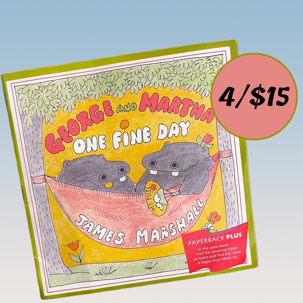 🔵 4/$15 • “George and Martha One Fine Day” Children’s Book